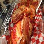 Lobster roll with bacon. Yes please!